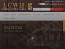 Tablet Screenshot of littlecigarwarehouse.com